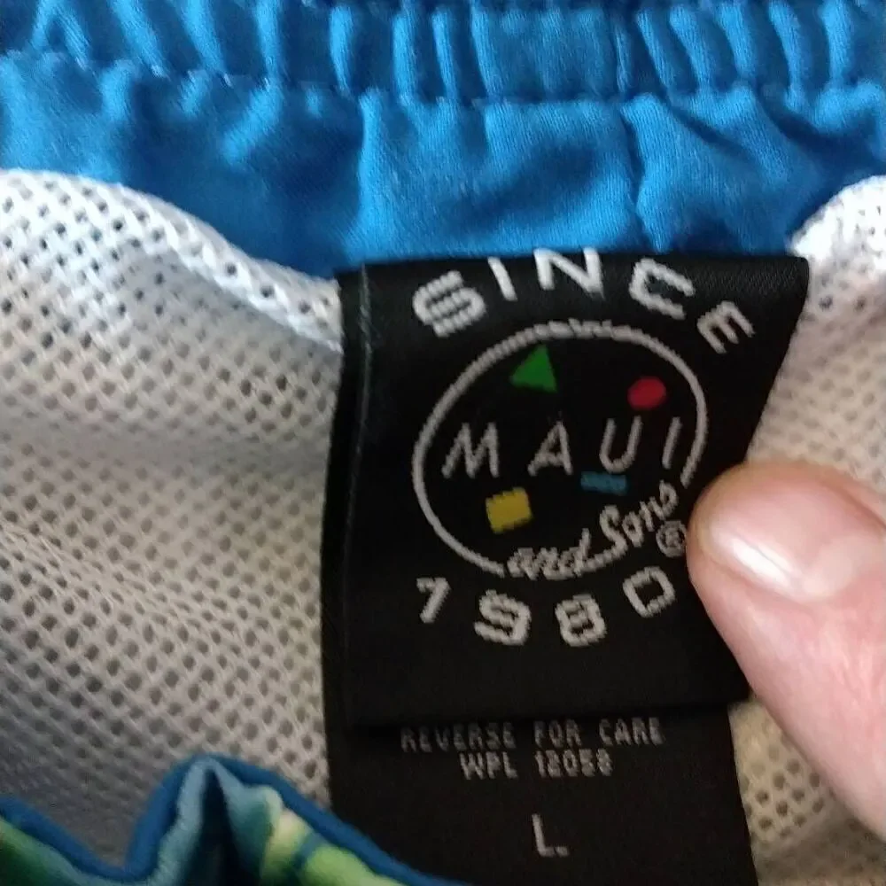 Maui and Sons Swimsuit, Large, Tye dyed look